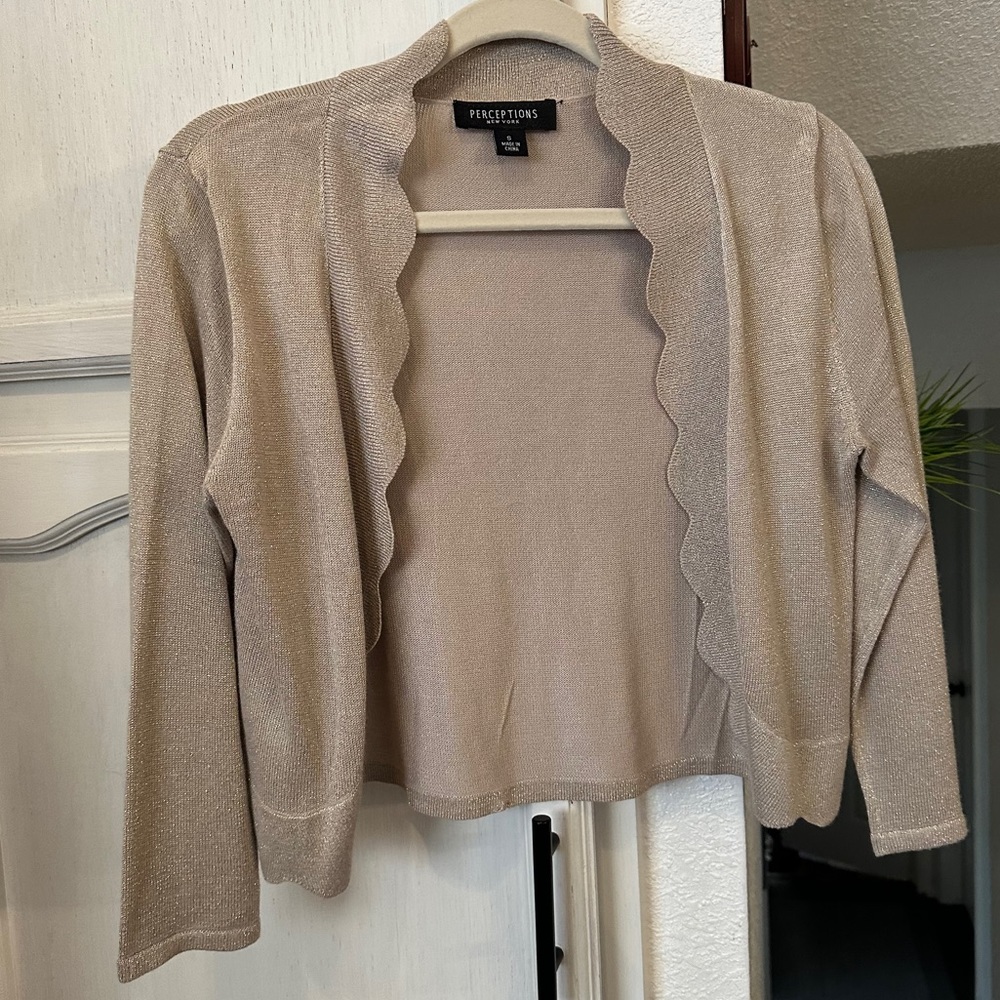Perception New York Taupe Dressy Top